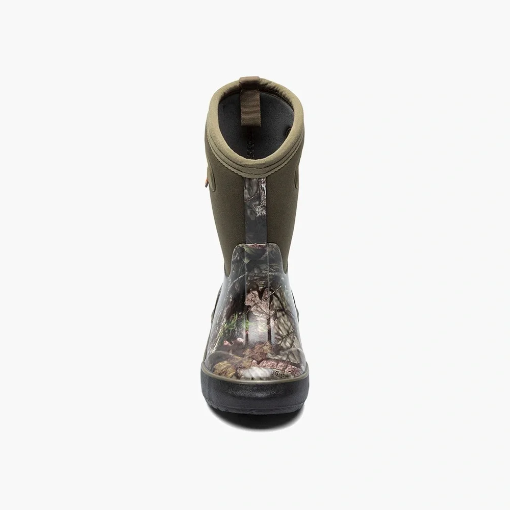 NEW! BOGS x Mossy Oak Classic II Rain Waterproof Boot Pull On Green Boy's Size 7